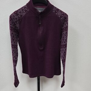 Women's Purple Patterned Sweater